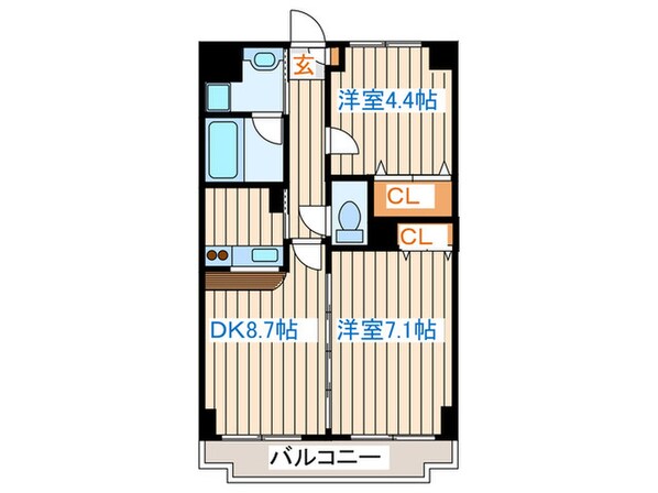 ツインプラザ幸の物件間取画像